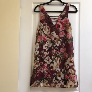 Sleeveless Floral Shift Dress
